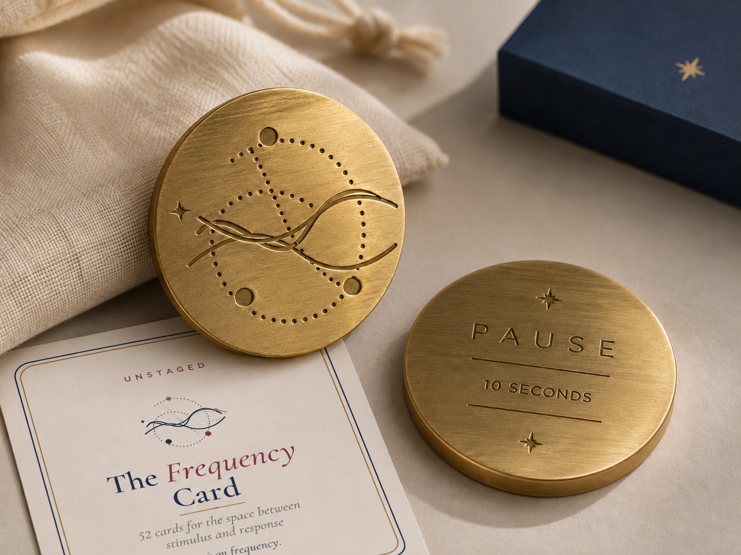 The Pause Token, front and back